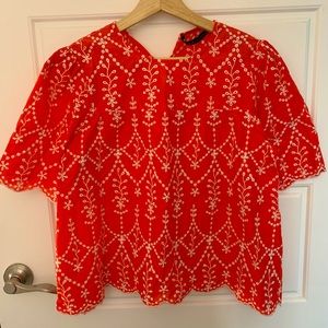 Zara Embroidered Top